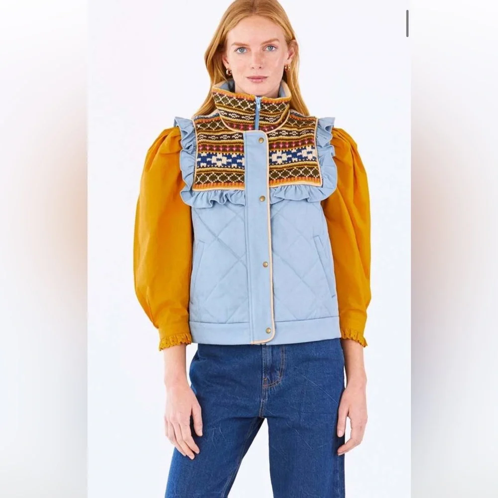 Hunter Bell Pippa Vest- Fair Isle Knit - Picture 3 of 14